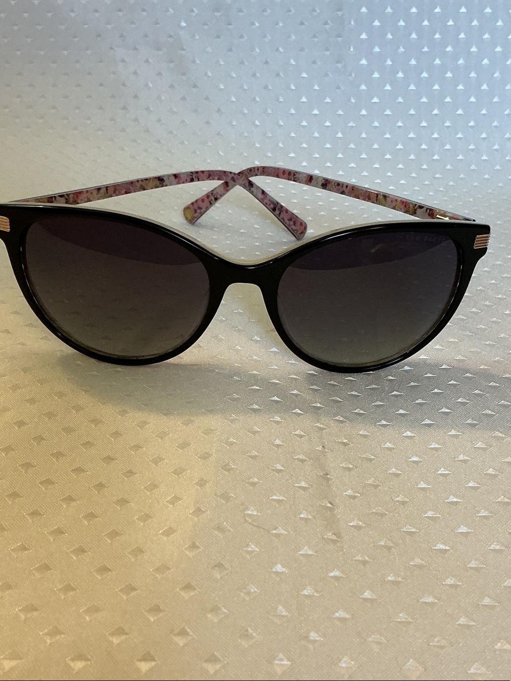 Ted Baker Black Sunglasses with Pink Floral Temples